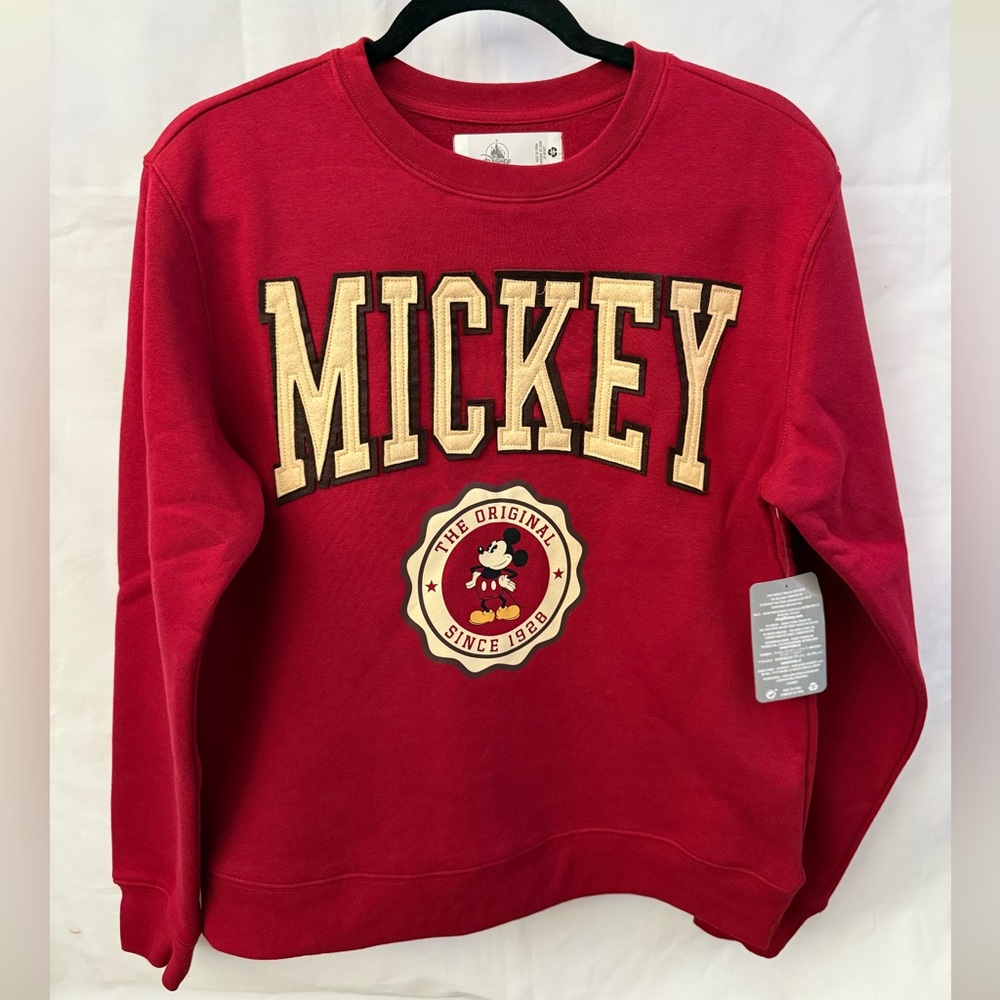 Disney Red and Gold Mickey Sweatshirt